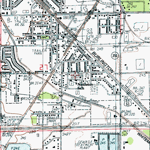 Topographic Map of Nettleton Elementary School, AR