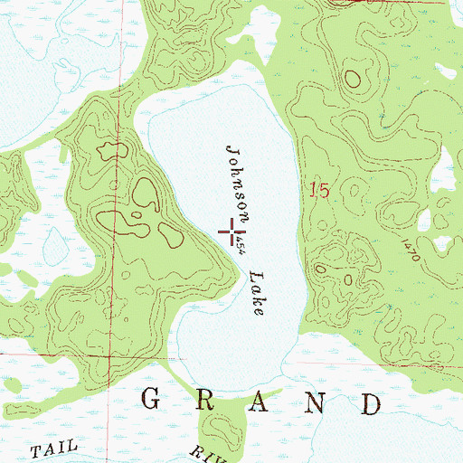 Topographic Map of Johnson Lake, MN