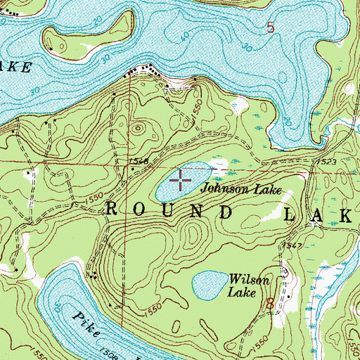 Topographic Map of Johnson Lake, MN