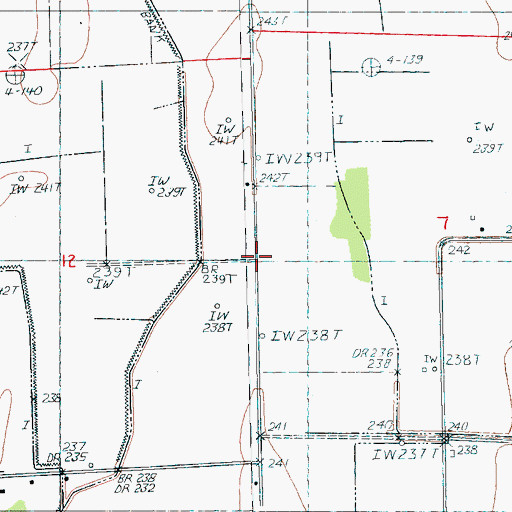 Topographic Map of Old Craddock Mill (historical), AR