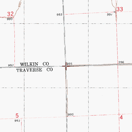 Topographic Map of Judicial Ditch Number Eleven-Seven, MN