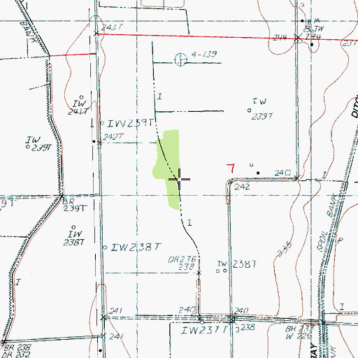 Topographic Map of Spicewood Slough, AR