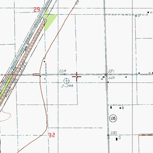 Topographic Map of Upper Mangrum School (historical), AR