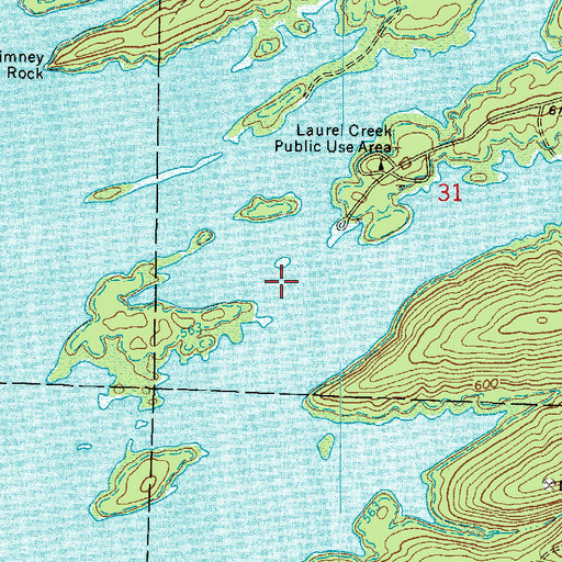 Topographic Map of Abner (historical), AR