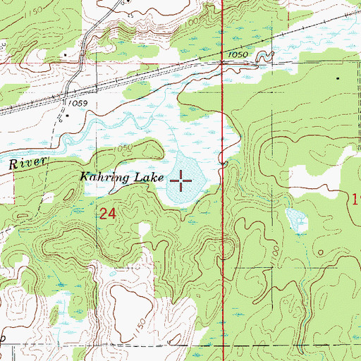 Topographic Map of Kahring Lake, MN