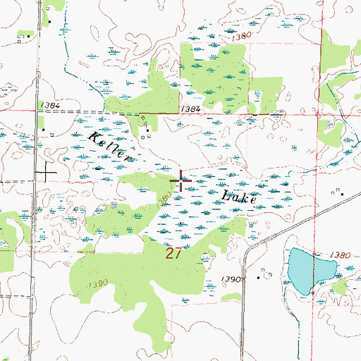 Topographic Map of Keller Lake, MN