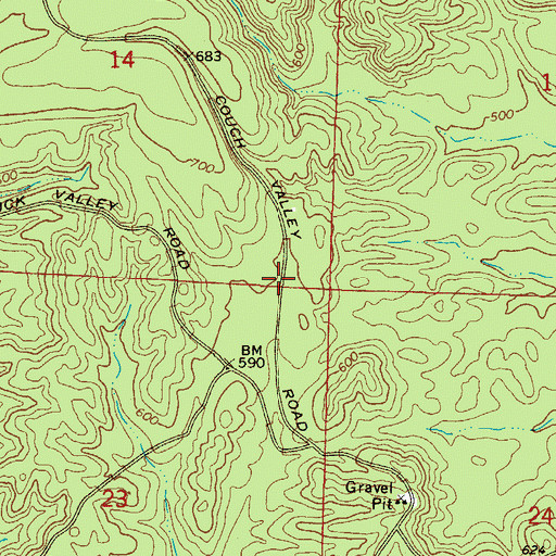 Topographic Map of Helbig (historical), AR