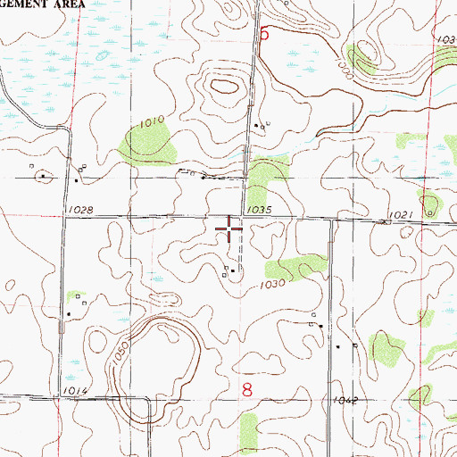 Topographic Map of Knapp School, MN