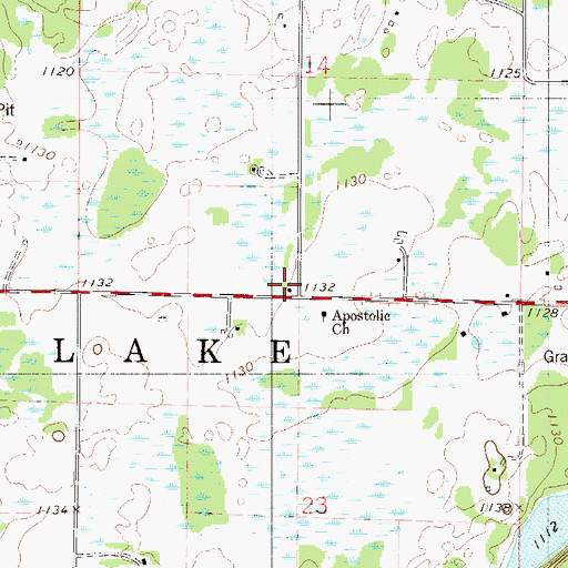 Topographic Map of Koivisto School, MN