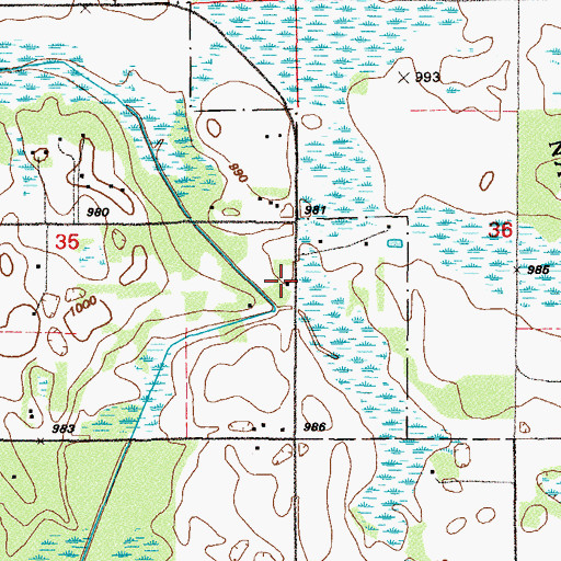 Topographic Map of Krager School, MN