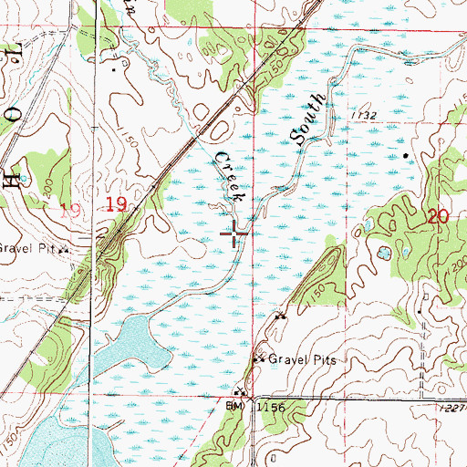 Topographic Map of Krain Creek, MN