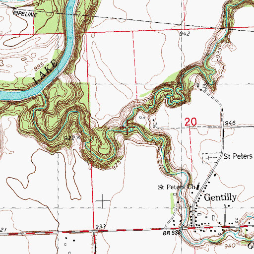 Topographic Map of Kripple Creek, MN