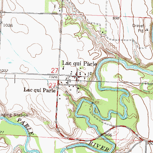 Topographic Map of Lac qui Parle, MN