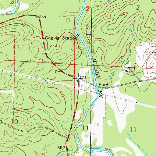 Topographic Map of Norvelle (historical), AR