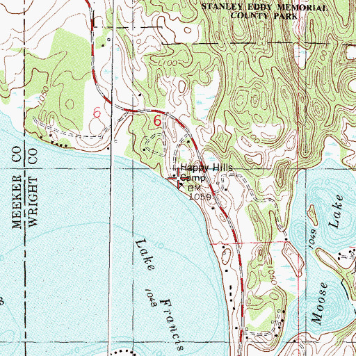 Topographic Map of Lake Francis School, MN