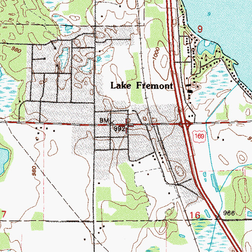 Topographic Map of Zimmerman, MN