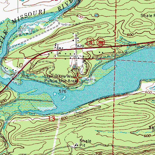 Topographic Map of Star of the West (historical), AR