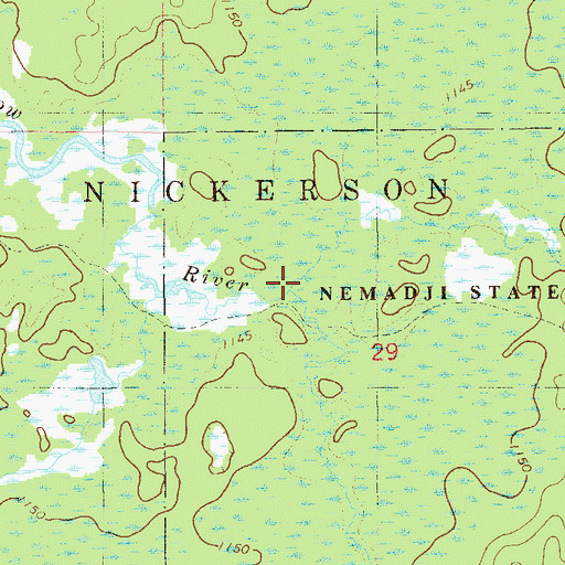 Topographic Map of Larsons Creek, MN