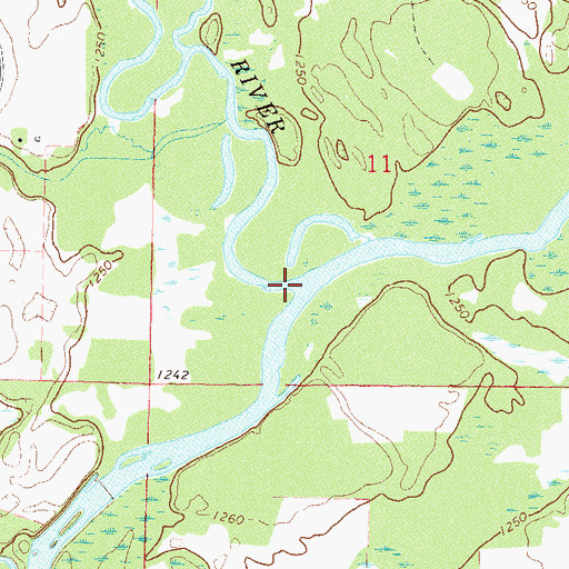 Topographic Map of Leaf River, MN