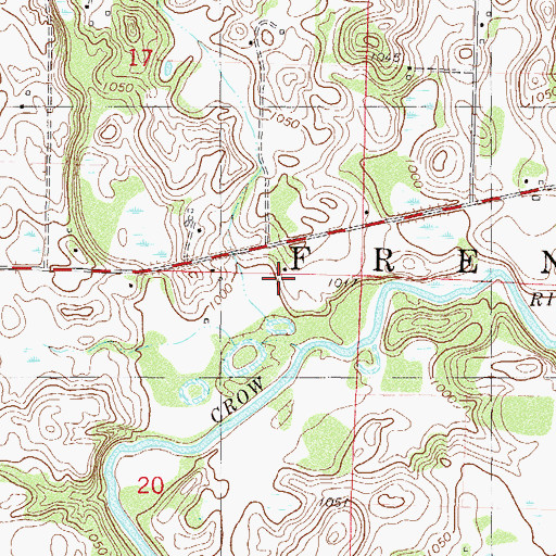 Topographic Map of Lee School, MN