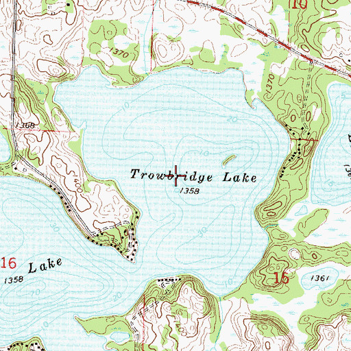 Topographic Map of Leek Lake, MN
