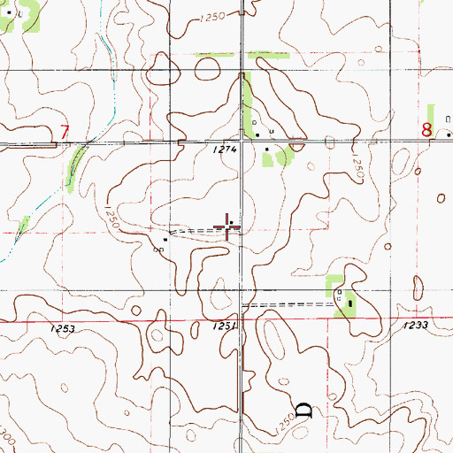 Topographic Map of Lerdal School, MN