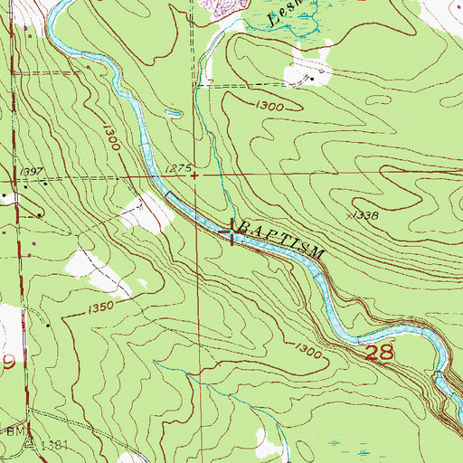 Topographic Map of Leskinen Creek, MN