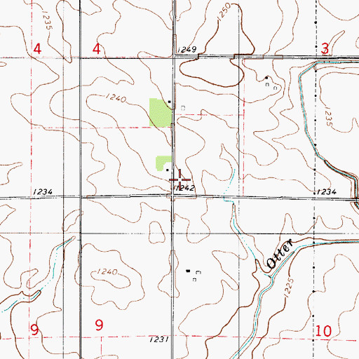 Topographic Map of Liberty School, MN
