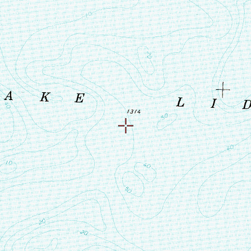 Topographic Map of Lake Lida, MN