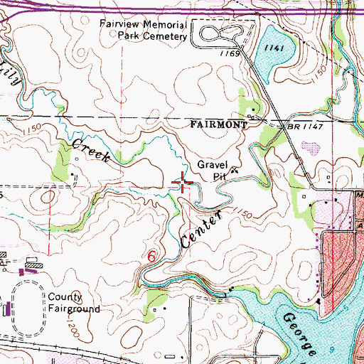 Topographic Map of Lily Creek, MN