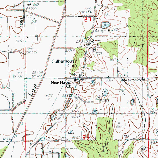 Topographic Map of Buck Snort, AR