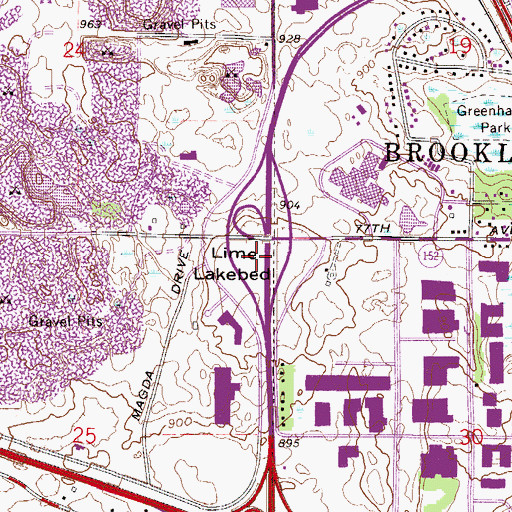 Topographic Map of Lime Lakebed, MN