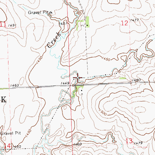 Topographic Map of Little Beaver Creek, MN