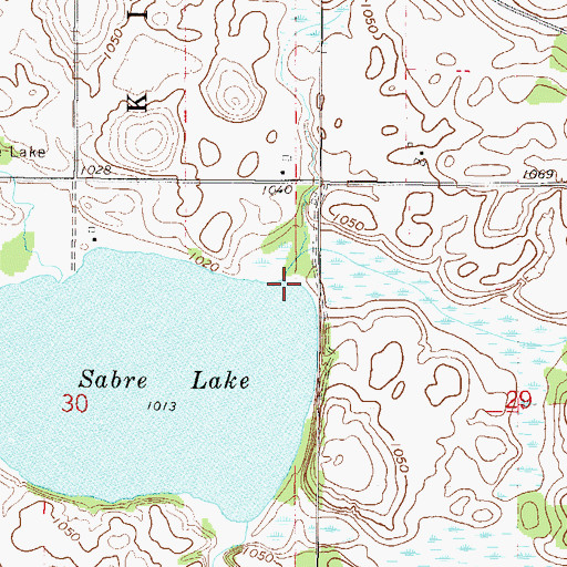 Topographic Map of Little Cannon River, MN
