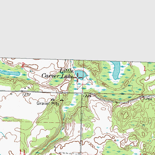 Topographic Map of Little Carver Lake, MN