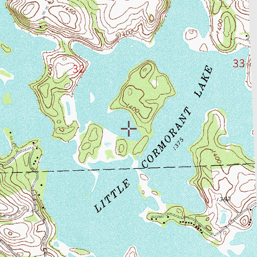 Topographic Map of Little Cormorant Lake, MN