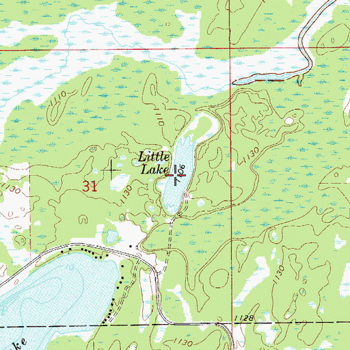 Topographic Map of Little Lake, MN