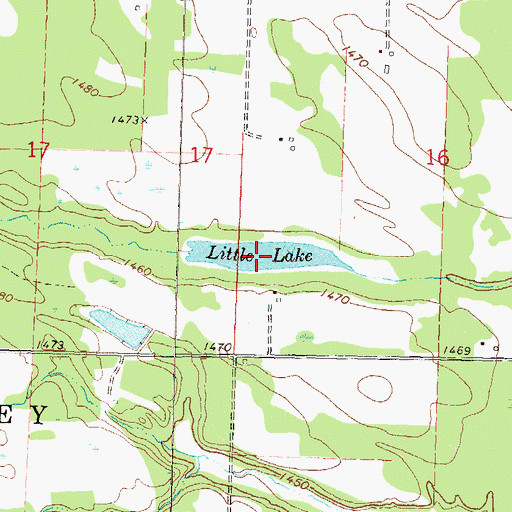 Topographic Map of Little Lake, MN