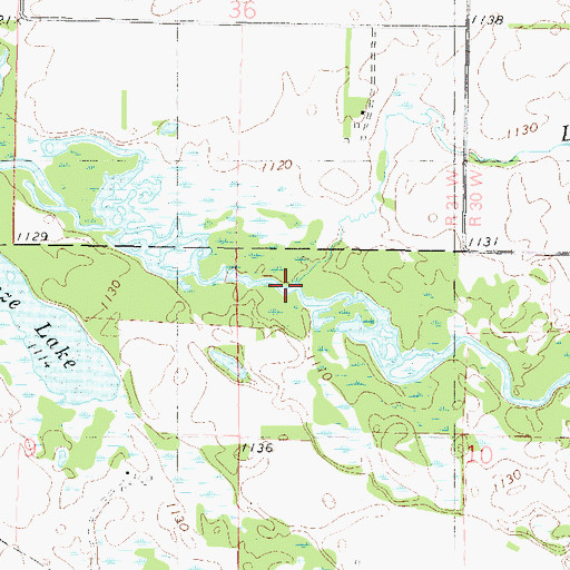 Topographic Map of Little Mink Creek, MN