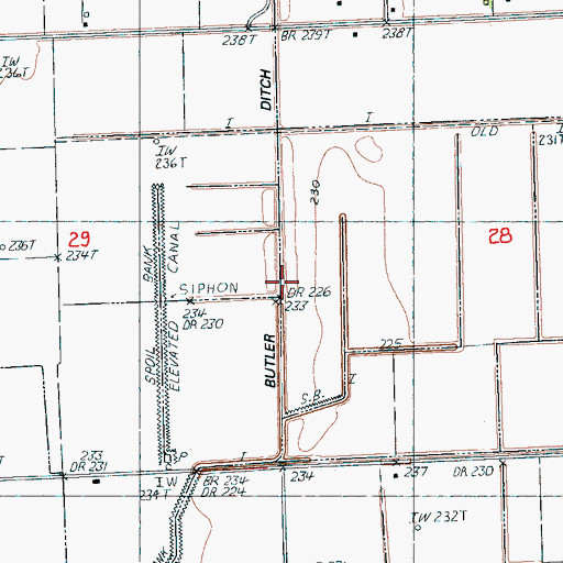 Topographic Map of Jonesboro Industrial Development Corporation Industrial Park, AR