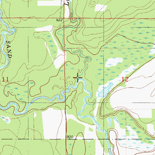 Topographic Map of Little Sand Creek, MN