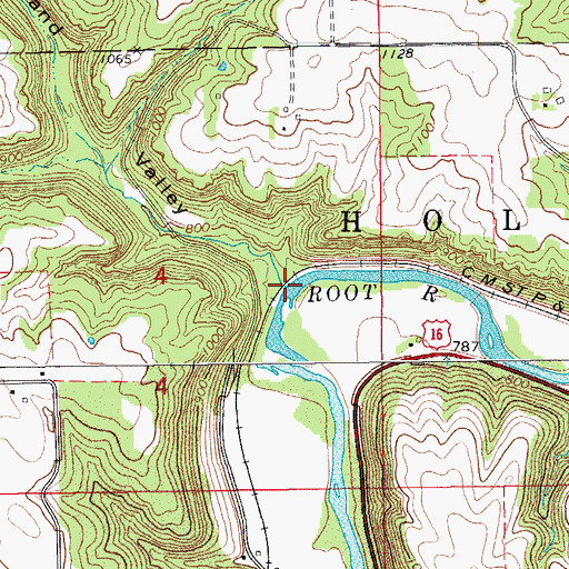 Topographic Map of Lobland Valley, MN