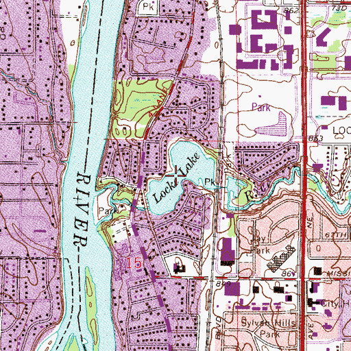 Topographic Map of Locke Lake, MN
