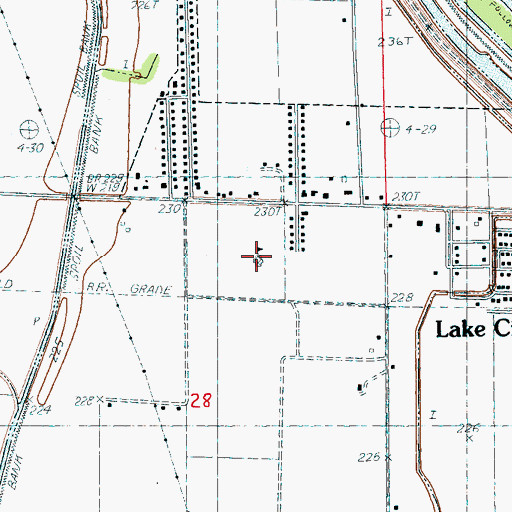 Topographic Map of Riverside West Elementary School, AR