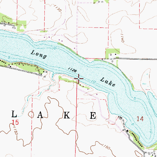 Topographic Map of Long Lake, MN