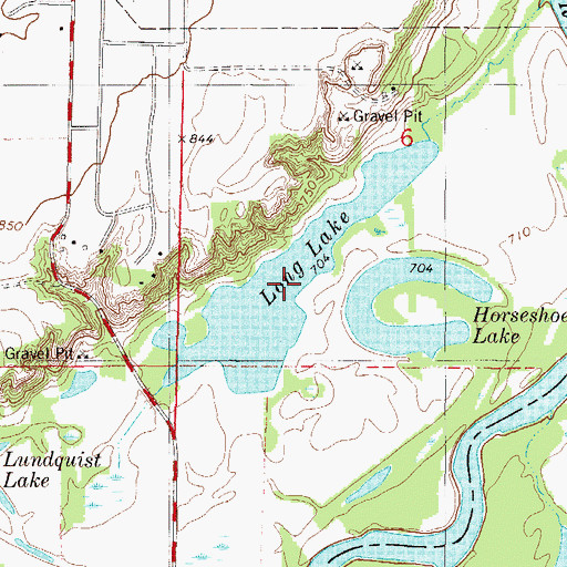 Topographic Map of Long Lake, MN