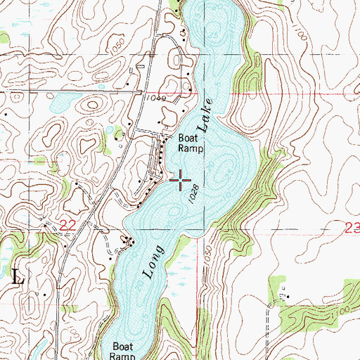 Topographic Map of Long Lake, MN