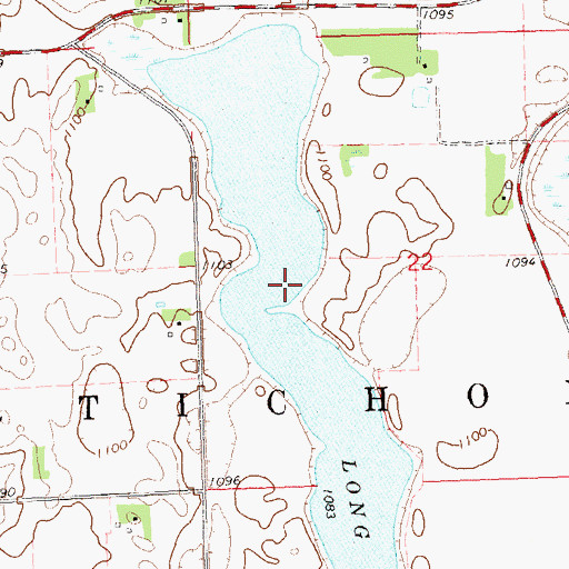 Topographic Map of Long Lake, MN