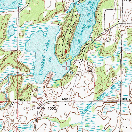Topographic Map of Long Lake, MN