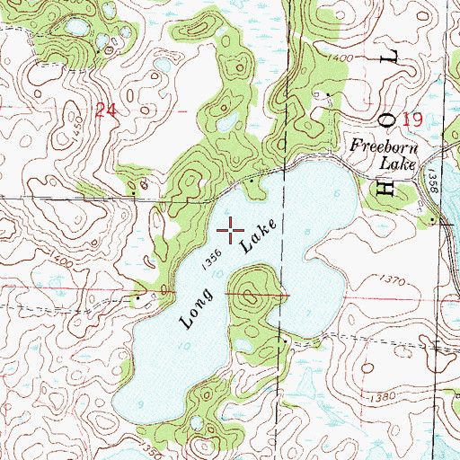 Topographic Map of Long Lake, MN